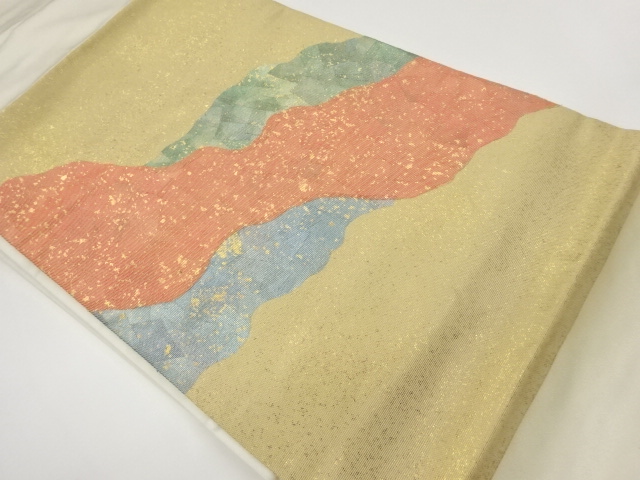 JAPANESE NAGOYA OBI / GOLD FOIL / MICHINAGADORI